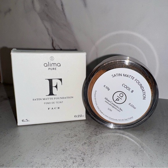 Alima Pure Satin Matte Foundations Cool 8 💕‎ - Picture 1 of 4